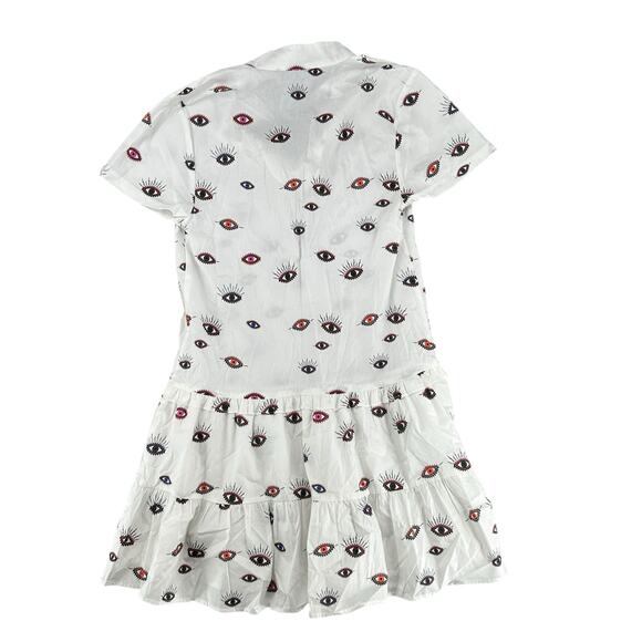 Nicole Miller “Evil Eye” Print Shift Dress • Size Small • Mod / Y2K Vibe - Picture 6 of 9